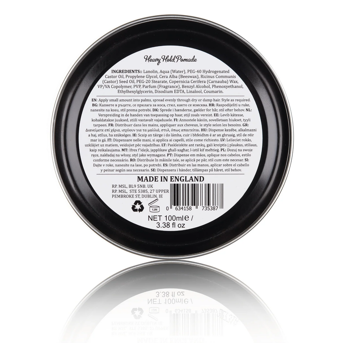 Dapper Dan Heavy Hold Pomade (Superior Hold & Shine) 100ml