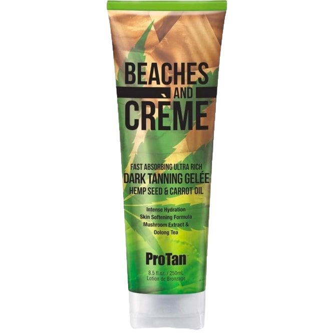 Beaches & Creme Fast Absorbing Dark Tanning Gelee (Hemp Seed & Carrot Oil) 250ml