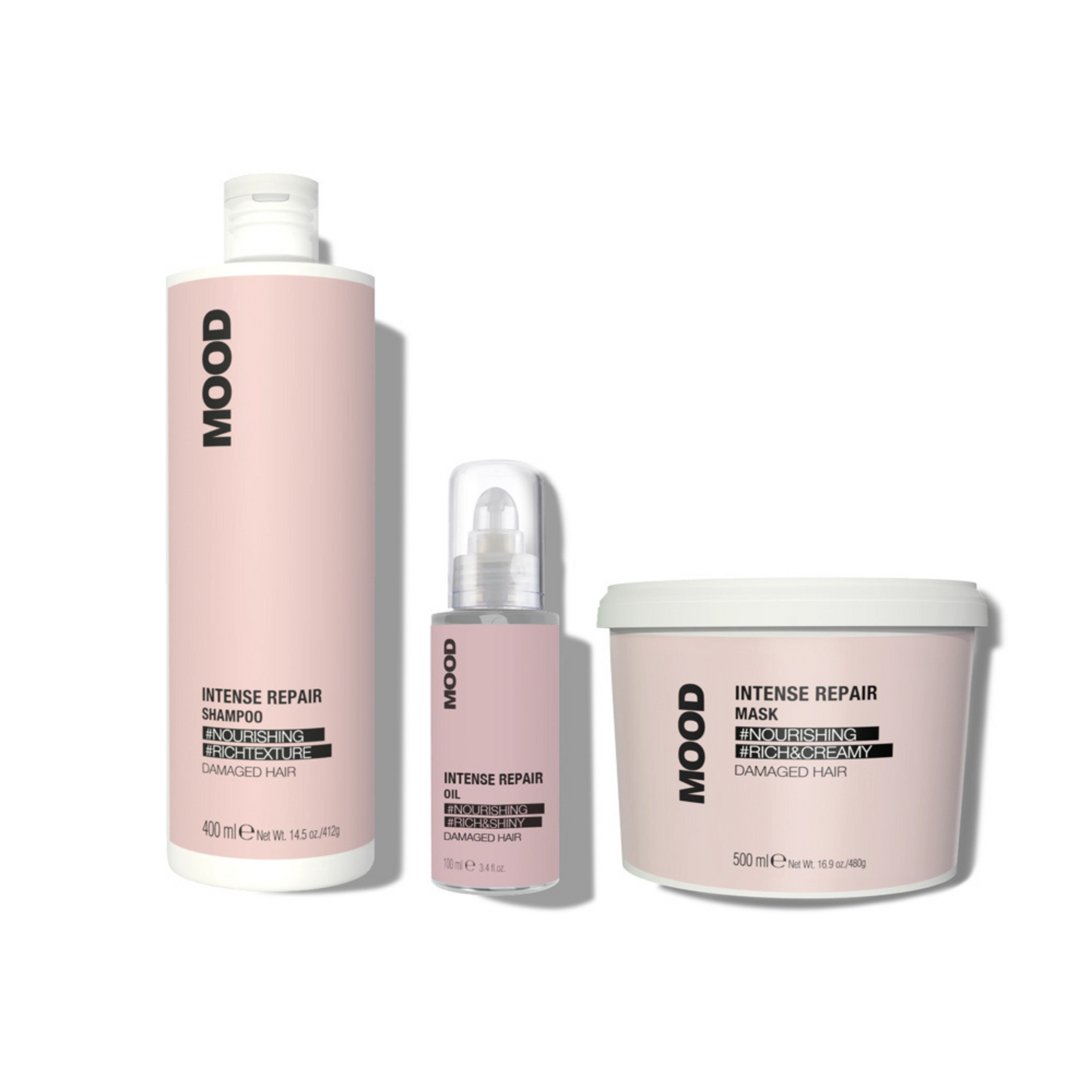 MOOD Intense Repair Shampoo, Mask & Oil – JCC Hair