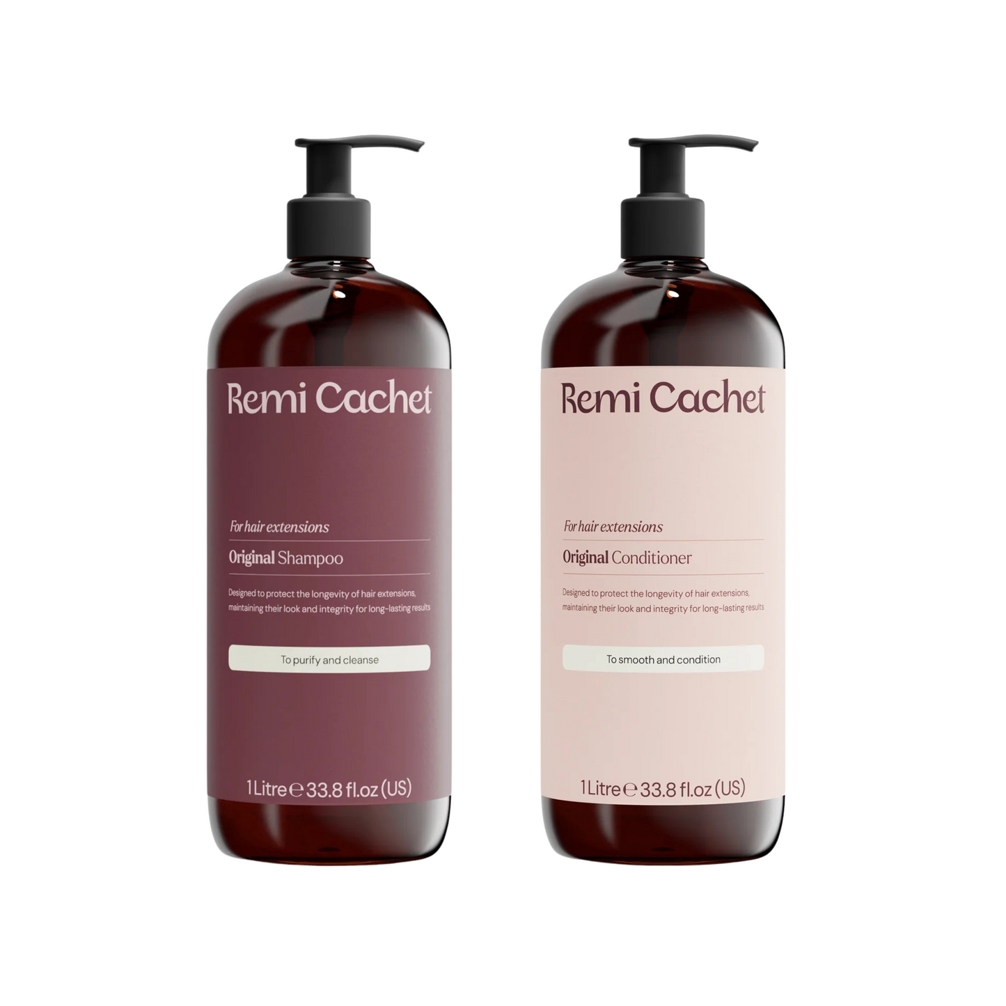 Remi Cachet - Hair Extension Shampoo & Conditioner 1000ml