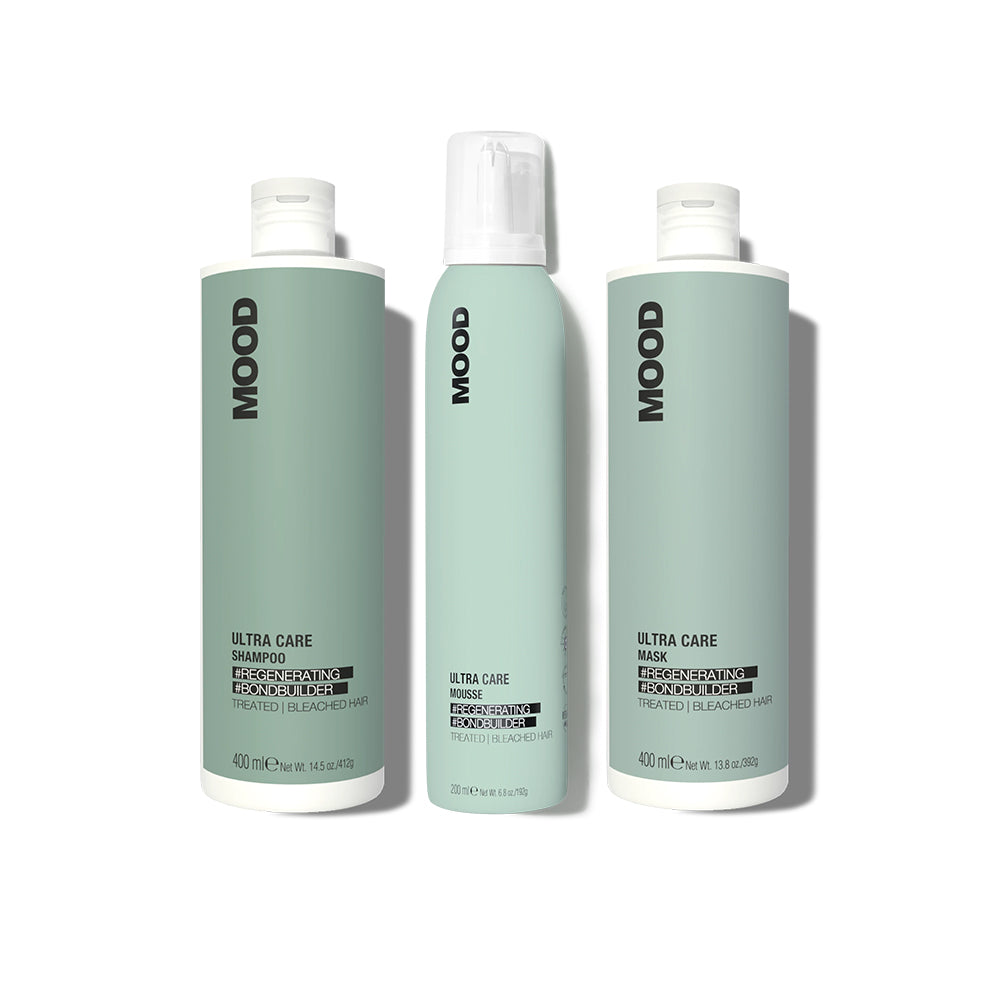 MOOD Ultra Care Restoring Shampoo, Mask & Mousse
